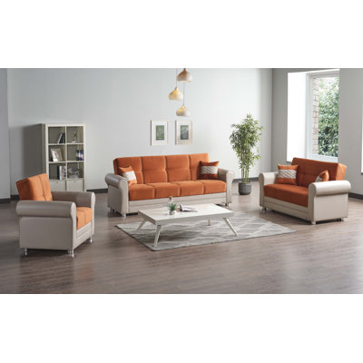 Avalon 86 in. Fabric 3-Seater Twin 3-in-1 Sleeper Sofa Bed with Storage