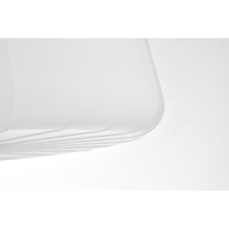 Burov - 3 Light Semi-Flush - Etched White Glass, Vintage Brass