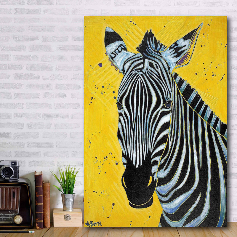 « zèbre », reproduction sur toile