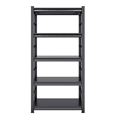 Étagères de rangement à 5 niveaux, tablettes réglables en métal robuste