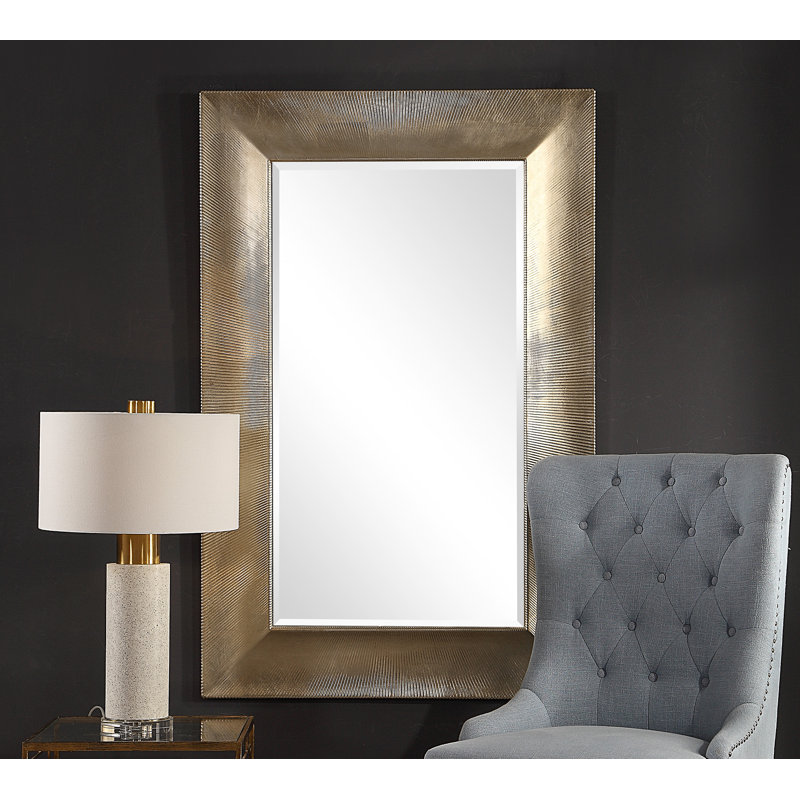 Herrington Wood Rectangle Wall Mirror