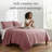 Southshore Fine Linens Southshore Essentials Quilt Set in Withered Rose, Double-Brushed Microfiber Oversized Embroidered Lightweight Quilt with 2 Standard Pillow Shams, Full / Queen-904493344-879213757