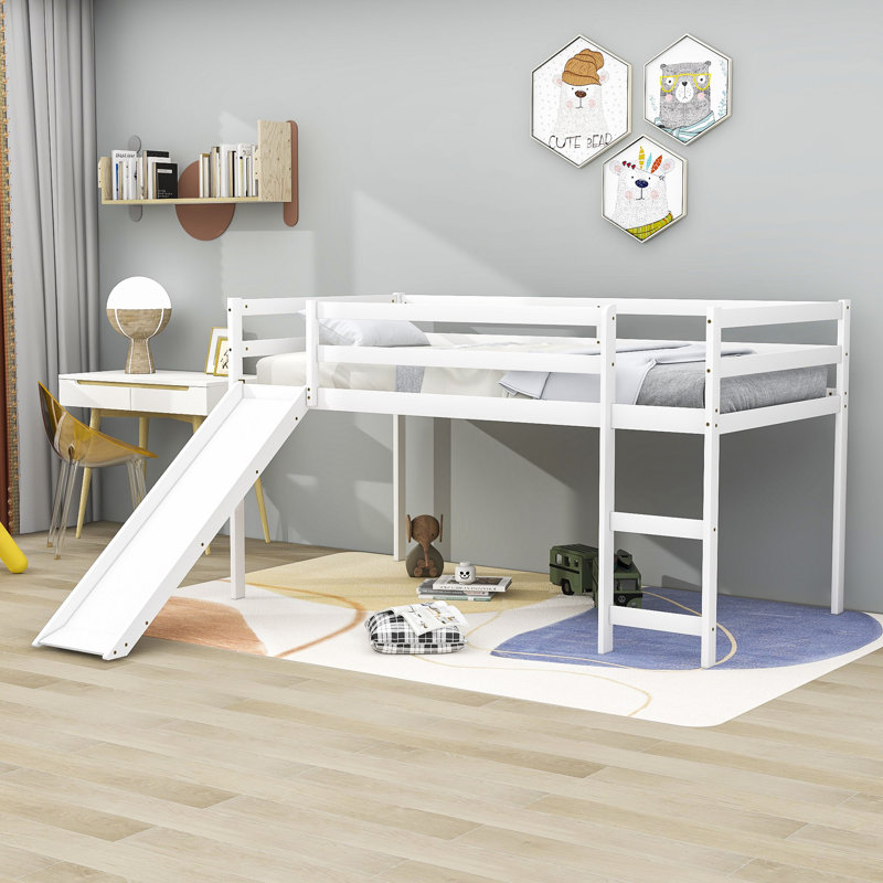 Lit mezzanine simple Emens par Harriet Bee, Blanc