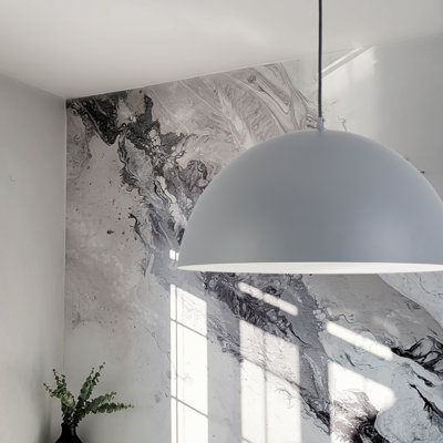 Kohin 1 - Light Gray Single Pendant