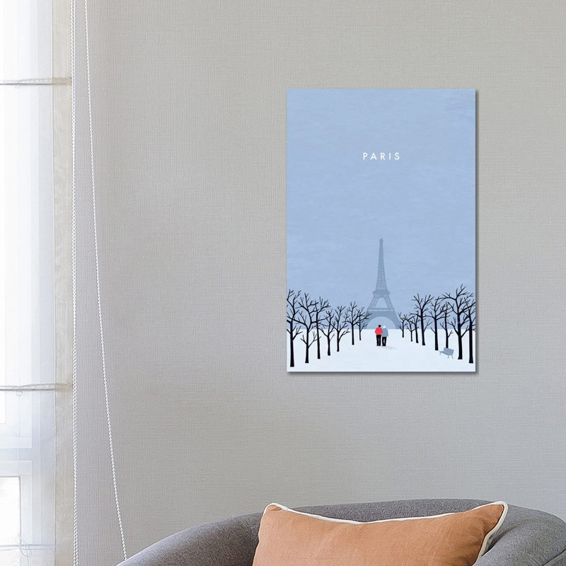 Paris 1 Piece Wrapped Canvas Wall Art, 66.04 cm H x 45.72 cm W x 1.91 cm D