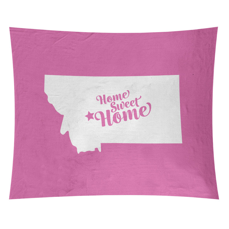 Tapisserie Home Sweet Helena, H 27,5 po x l 37,5 po, Rose
