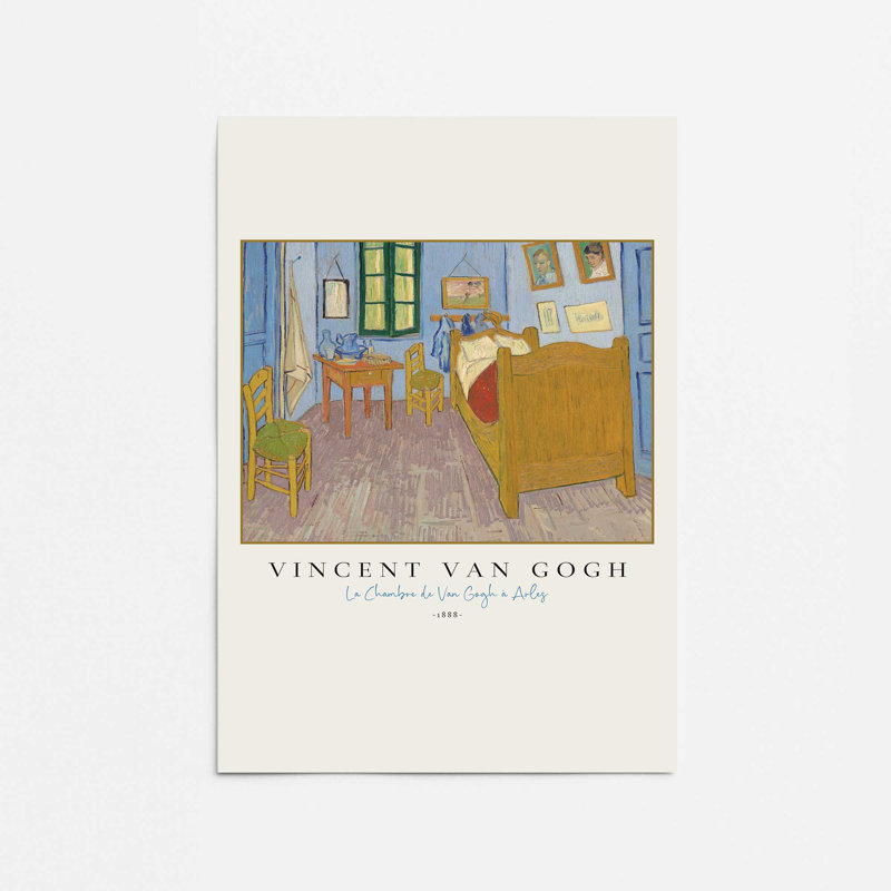 La Chambre v3 de Van Gogh, H 20 po x l 16 po, Impression sans cadre, Ne s’applique pas