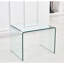 Table d'appoint en verre trempé transparent - Apporte une touche d'élégance à n'importe quel espace. Cette table de bout rehausse le décor de la pièce.