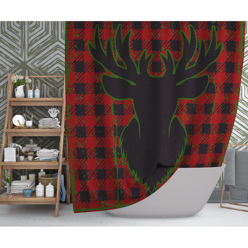 Diamoni Abstract Shower Curtain, 72" H x 70" W