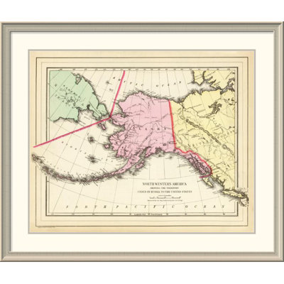 « nw america, 1890 », reproduction encadrée