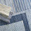 Denim Rag Diamond Ivory Handwoven Cotton Rug-41080384