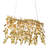 Organic Light Pendant Golden Eucalyptus Rectangular Chandelier-90732591-130793109