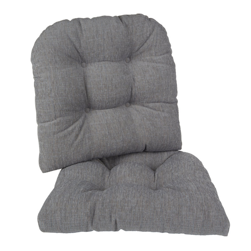 Coussins de siège larges antidérapants 17 po x 17 po, Gris
