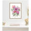 «Abstract Watercolor Pink Floral» par Patricia Shaw, reproduction d'art sur toile encadrée