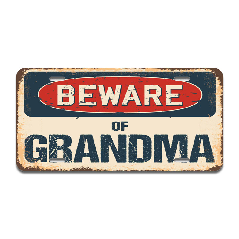 Cadre en aluminium «Beware of Grandma»