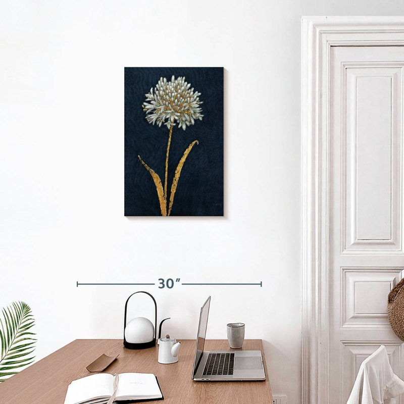 Harnek Shimmering Summer I Indigo Crop, 24" H x 16" W