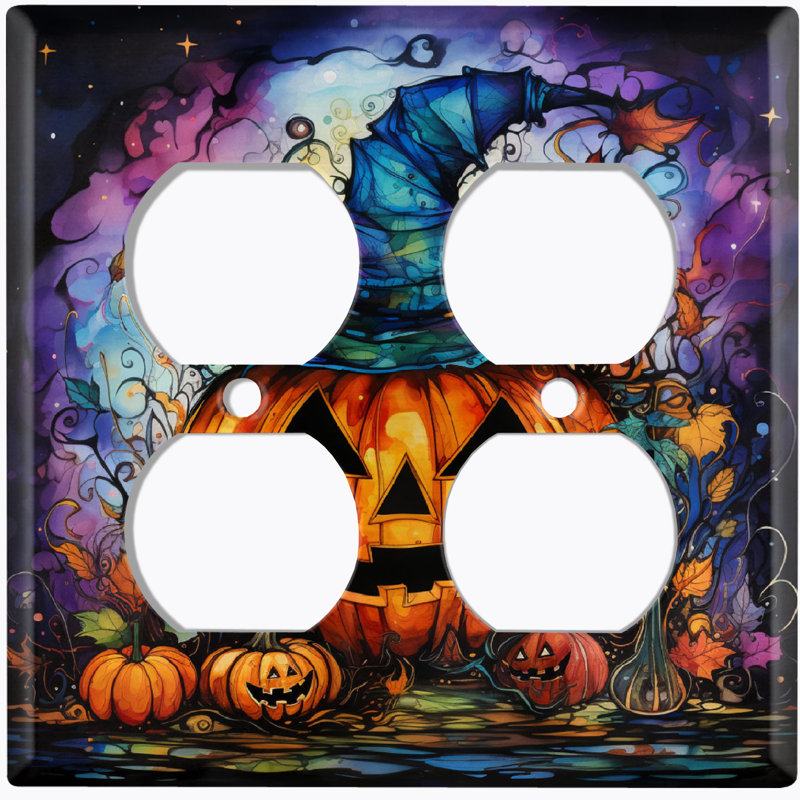 Figurine murale d'Halloween festive et citrouille d'Halloween