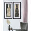 « wine collection », ensemble de 2 reproductions de peintures à l’acrylique encadrées