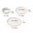 18 PCS Dinnerware Set Ceramic Plates And Bowls Sets Service For 6 White