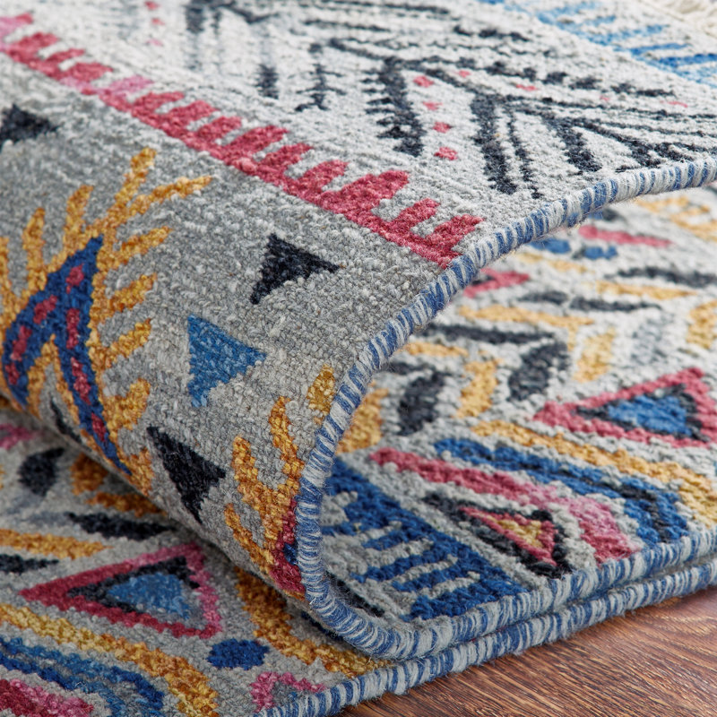Zahara Hand Knotted Wool Area Rug, Rectangle 12' x 15'