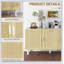 Buffet mixte 3 portes en rotin-7329131
