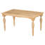 Table de salle à manger extensible avec pieds et plateau en bois massif, élégance rétro pour 8 sièges en bois, capacité de personne