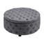 Acle 75cm Wide Tufted Round Solid Colour Cocktail Ottoman-804541744