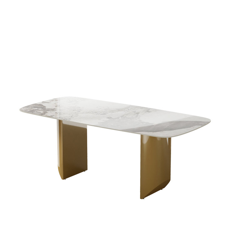 Modern Rectangular Sintered Stone Dining Table