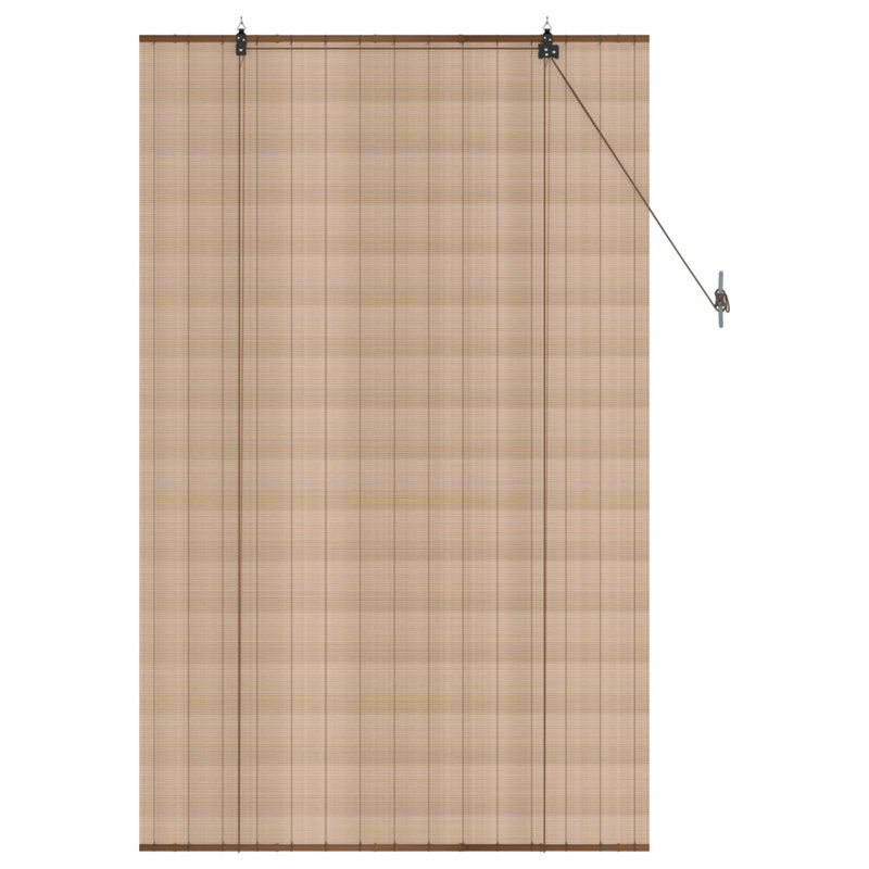 Bamboo Roller Blind, Brown, 110 cm W x 160 cm L