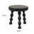 Reese Round Mango Wood Accent Table with Dowel Tri-Pod Legs in Black-1909651170