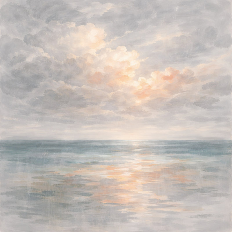 Art mural sur toile Shoreline Haze, L 24 po x H 16 po x P 1,5 po