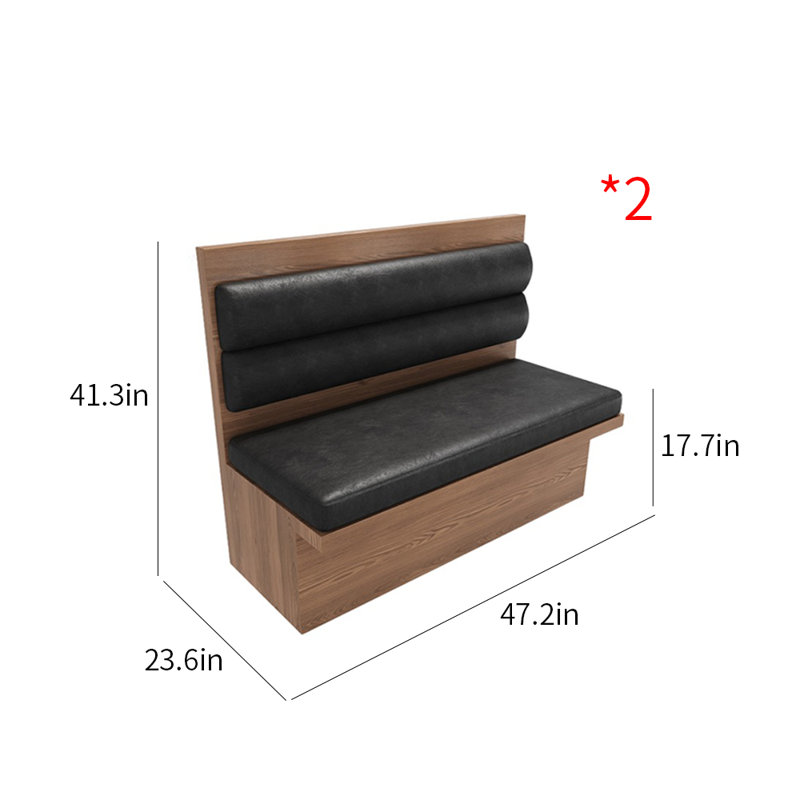 Banc de café en similicuir restaurant Cafe