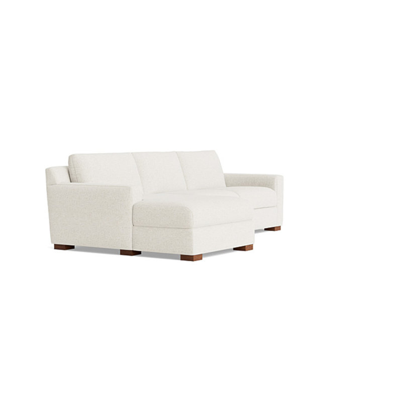Catalina Chaise Sectional, Left Hand Facing, Performance Velvet - Denim