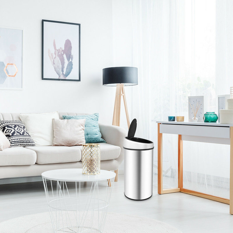 Steel Motion Sensor Rubbish Bin - 50L