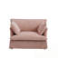 Canapé simple avec coussins décoratifs, assise profonde et large-42467911