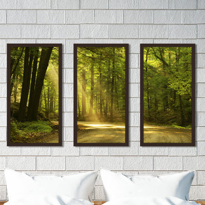 «Morning Light I», ensemble de 3 reproductions de photos sur acrylique