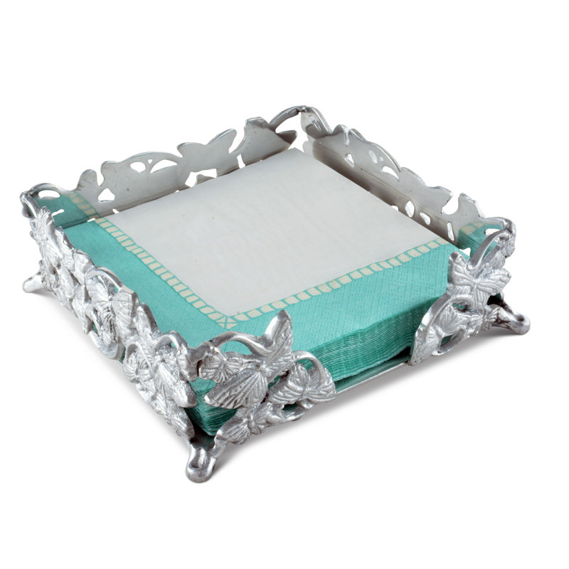 Butterfly Metal Flat Napkin Holder