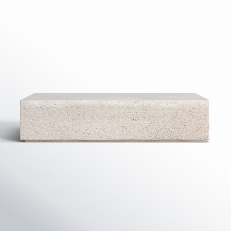 Aubrey Rectangular Concrete Outdoor Coffee Table