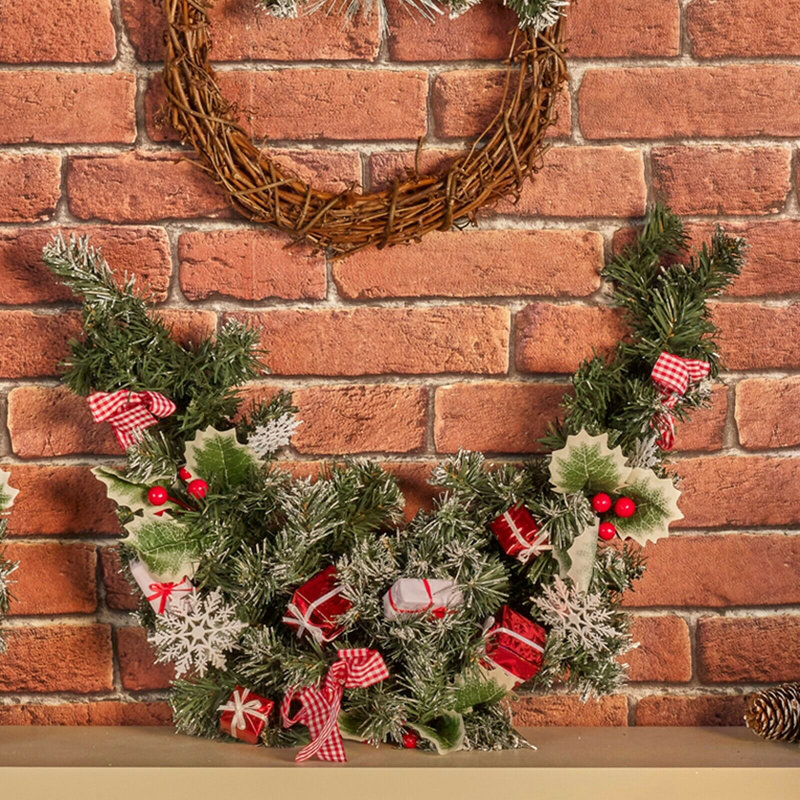Faux Pine Plastic 15cm Wreath