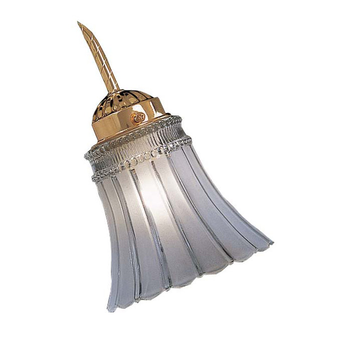Abat-jour de ventilateur de plafond en verre H 4,75 po transparent