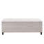 Banc de rangement capitonné à fermeture douce