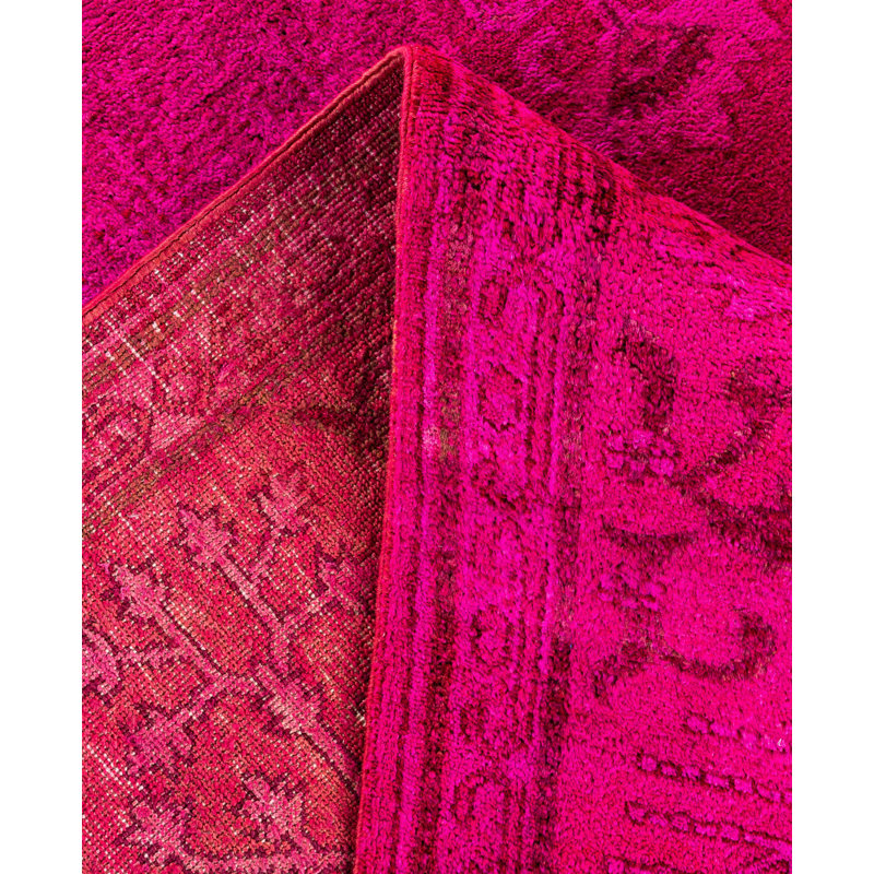 Overdyed One-of-a-Kind 6' 4" X 8' 7" Hand Knotted Area Rug