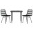Badr Patio Dining Set with Square Table-405009135-405009134