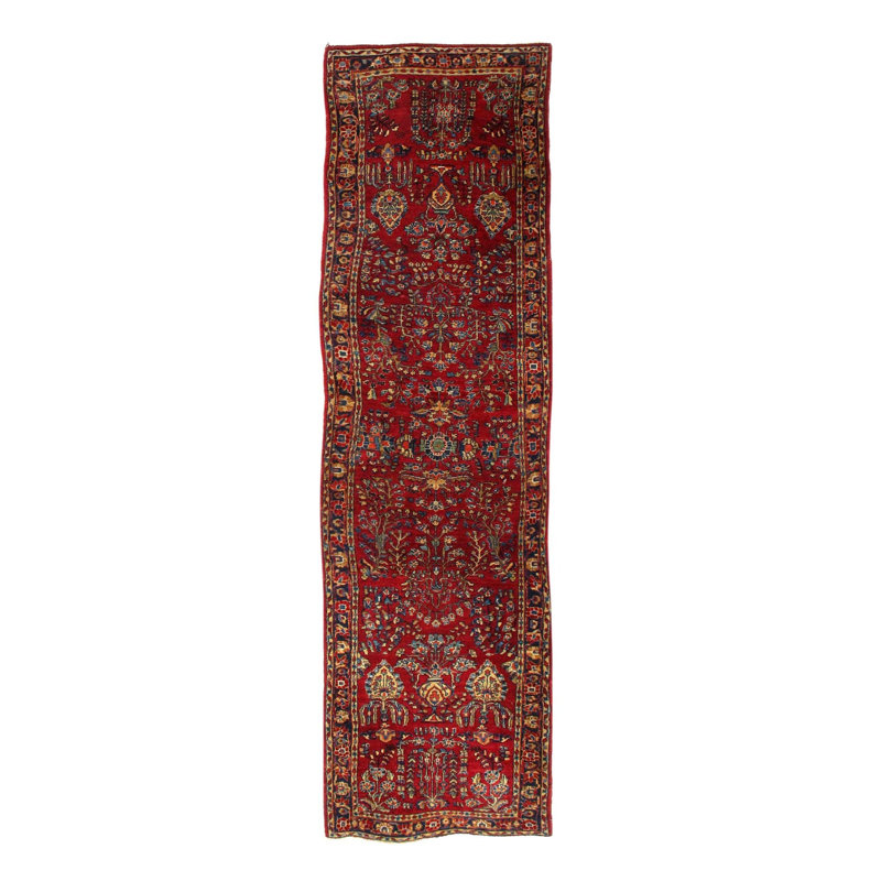 Waliyah Oriental Area Rug in Rust