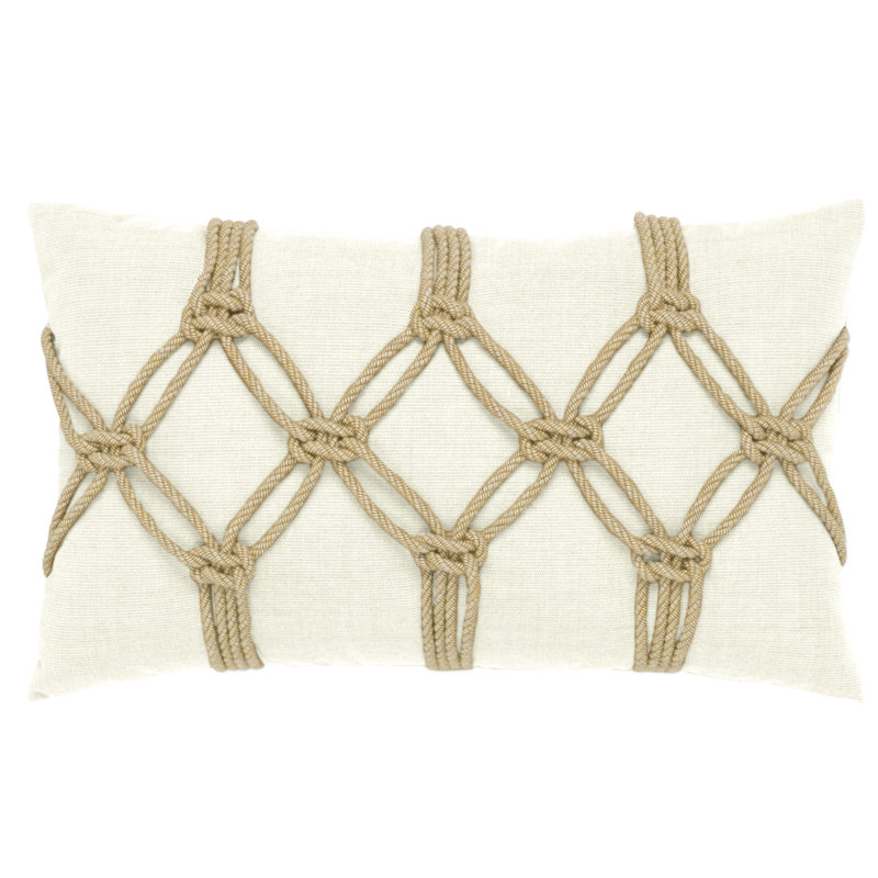 Lagoon Rectangular Indoor/Outdoor Pillow Cover & Insert, Acacia, Rectangular 12"H x 20"W