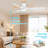 Jacara 52" Flush Mount Ceiling Fan with LED Light & Remote (set of 2)-843229352