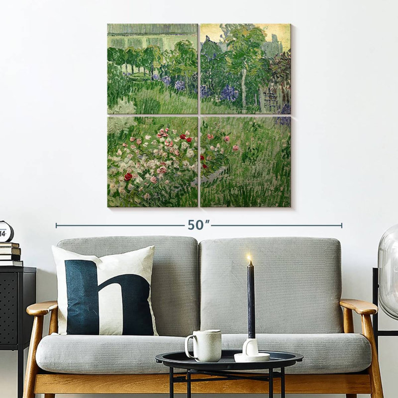 Jardin d'Alvord Daubigny, H 32 po x l 32 po