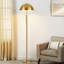 65" 2-Light Modern Standard Floor Lamp With Metal Dome Shade and Double On/Off Pull Chain
