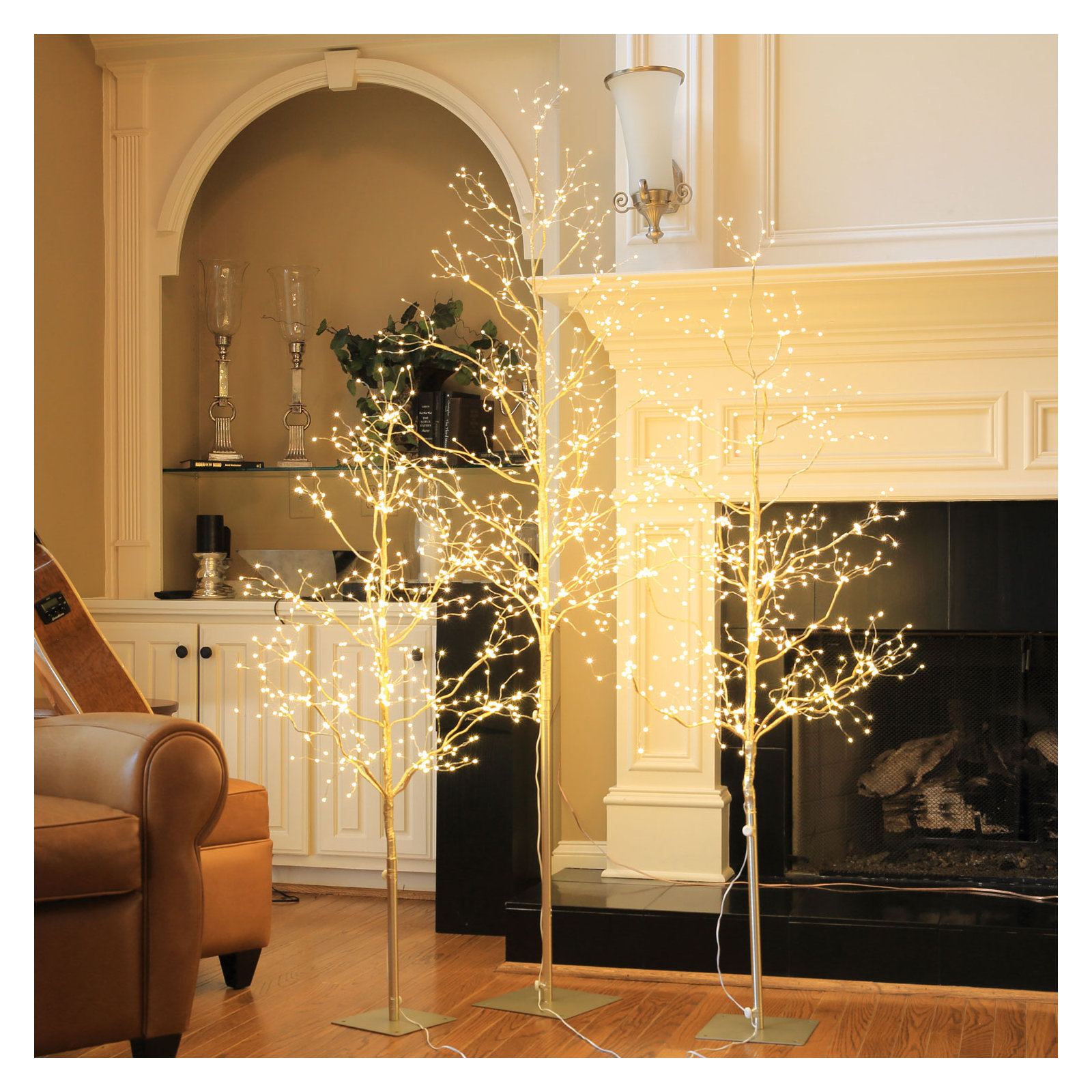 Lighted Trees & Branches, Gold