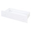 Lit mezzanine simple et lit plateforme - 7 tiroirs, blanc pour une chambre simplifiée et avec tiroirs de rangement spacieux-819222394